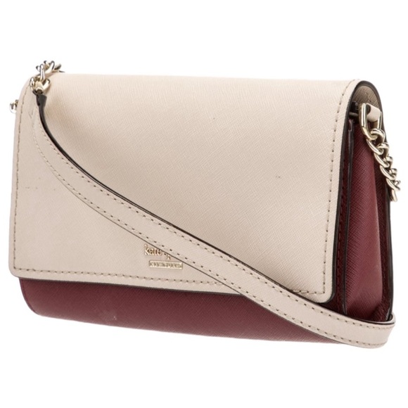 Kate Spade Chain-Link Saffiano Leather Crossbody Bag. See photo -authentication. - Picture 3 of 10